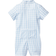 Petite Plume Baby's Twill Romper - Light Blue Gingham