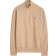 Polo Ralph Lauren Mesh Knit Cotton Quarter Zip Jumper - Camel Melange