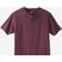 KingSize Short Sleeve Henley Nightshirt - Deep Burgundy