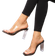 Shein Women Transparent Strap Chunky Heeled Mule Sandals, Fashion Summer Sandals