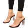 Shein Women Transparent Strap Chunky Heeled Mule Sandals, Fashion Summer Sandals