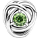 Pandora August Spring Eternity Circle Charm - Silver/Green