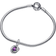 Pandora February Eternity Circle Dangle Charm - Silver/Purple