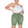 Shein Plus Solid Roll Up Hem Denim Shorts