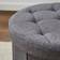 Dunelm Round Grey Foot Stool 42cm