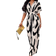 Shein Slayr Allover Print Batwing Sleeve Belted Jumpsuit