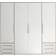 Stella Trading Composite White Oak San Remo Light Replica Kleiderschrank 206x194cm