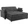 Serta Sabrina Dark Gray Sofa 72.6" 3 Seater