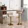 Riknuxi Kitchen Island Beige/Gold Bar Stool 39" 4