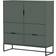 Tenzo Lipp Matt Green Chest of Drawer 118x127cm