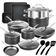 Granitestone Nonstick Bakeware and Cookware Set with lid 20 Parts