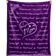 ButterTree I Love You Mom Blankets Purple (165.1x127cm)