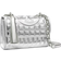 Tory Burch Small Fleming Metallic Quilt Convertible Shoulder Bag - Silver