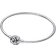 Pandora Moments Encircled Clasp Bangle - Silver/Transparent