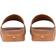 MCM Monogram Print Rubber Slides - Cognac