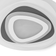 Lindby Rebeka White/Anthracite Loftplafond ∅ 50cm