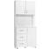 Homcom Kitchen Cupboard White Storage Cabinet 80x183.5cm