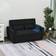 Homcom Sofa Set Black Sofa 155cm Zweisitzer