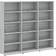 vidaXL CD Cabinet Grey Sonoma Book Shelf 89.5cm