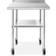 GRIDMANN NSF Silver Trolley Table 24x39.5"