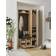 Stella Trading Volano Hallway Natural Kleiderschrank 114x197cm