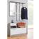 Finori Structural Concrete White Armoire 100x180cm