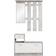 Finori Structural Concrete White Armoire 100x180cm