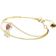 Swarovski Chroma Bangle - Gold/Pink/Transparent