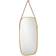 Relaxdays Oval Bamboo Natural Vægspejl 43.5x76.5cm