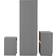 SECONIQUE Felix Bedroom Set Grey Wardrobe 80.5x180cm 3pcs