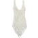 Shein Swim Oasis Fringe Hem Crochet Cover Up