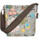 Ceannis Flower Linen Collection Small Shoulder Bag - Grey