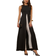 Adrianna Papell Colorblock Jumpsuit With Skirt Overlay - Black/Ivory