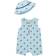 Little Me Baby's Sailboat Gauze Romper & Hat Set - Blue