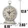 Stonebriar Collection SB-5119A White Table Clock 20.3cm