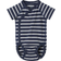 Polarn O. Pyret Striped Wraparound Babygrow - Blue