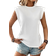 Shein LUNE Solid Round Neck Tee