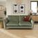 Dunelm Hattie Matte Plush Velvet Sage Sofa 203cm 3 Seater