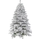 Premier Flocked Mountain Pine Green/White Christmas Tree 213.4cm