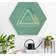 Klebefieber Neon Gamer Symbol Triangle Green Décoration Murale 25x22cm