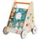 Vertbaudet Wooden Walker With Brakes FSC Certified White Medium Solid With Design