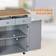 Homcom Rolling Kitchen Island Grey Trolley Table 48x87cm