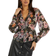 Guess Floral Print Blouse - Black