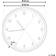Beliani Davos Grey Wanduhr 33cm