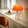 Verpan Wire Chrome/Orange Lampe de table 42cm