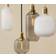 Normann Copenhagen Amp White/Brass Pendellampa ∅ 11.2cm