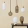Normann Copenhagen Amp White/Brass Pendellampa ∅ 11.2cm