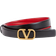 Valentino VLogo Reversible Belt - Nero/Rouge