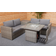 Malay New Hampshire Outdoor Lounge Set, 1 Table incl. 2 Sofas