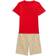 Tommy Hilfiger Toddler Signature Tee Printed Shorts Set - Red